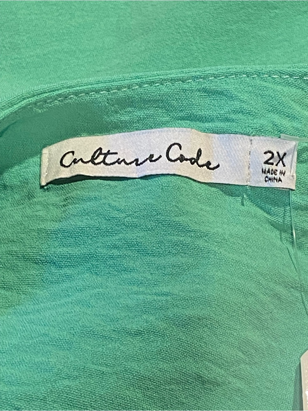Culture Code NWT Sleeveless Layered Mint Green Womens Top Blouse Plus Size 2X - Picture 4 of 9